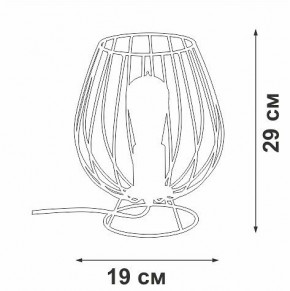 Настольная лампа декоративная Vitaluce V4296 V4296-0/1L в Чебаркуле - chebarkul.ok-mebel.com | фото 3