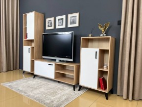 ОСКАР TRIO Гостиная (дуб золотой/белый) в Чебаркуле - chebarkul.ok-mebel.com | фото 3