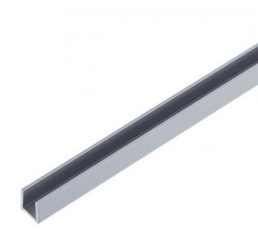 Планка торцевая "П" 4 мм для стеновой панели (алюминий) в Чебаркуле - chebarkul.ok-mebel.com | фото