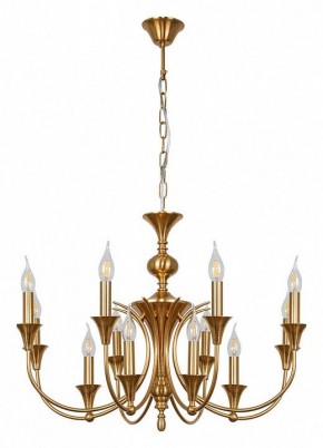 Подвесная люстра Arte Lamp Collinetta A4094LM-12PB в Чебаркуле - chebarkul.ok-mebel.com | фото 2