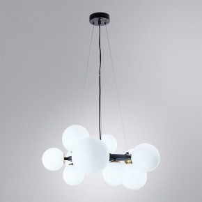 Подвесная люстра Arte Lamp Gemini A2243SP-10BK в Чебаркуле - chebarkul.ok-mebel.com | фото 3