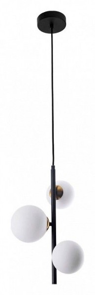 Подвесная люстра Arte Lamp Gemini A2243SP-3BK в Чебаркуле - chebarkul.ok-mebel.com | фото 2