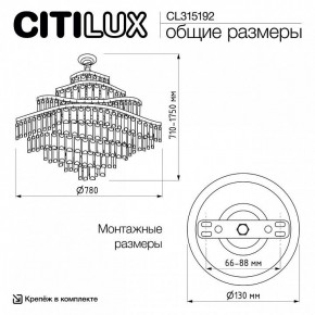 Подвесная люстра Citilux Naiad CL315192 в Чебаркуле - chebarkul.ok-mebel.com | фото 6