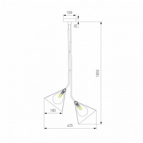 Подвесная люстра Eurosvet Enigma 70161/3 черный в Чебаркуле - chebarkul.ok-mebel.com | фото 4