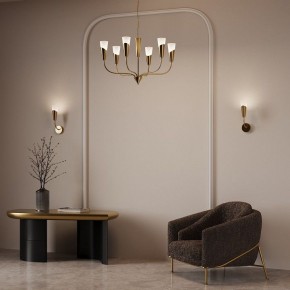 Подвесная люстра Eurosvet Rhyton 60167/6 латунь в Чебаркуле - chebarkul.ok-mebel.com | фото 6