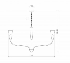 Подвесная люстра Eurosvet Rhyton 60167/6 никель в Чебаркуле - chebarkul.ok-mebel.com | фото 5