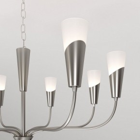 Подвесная люстра Eurosvet Rhyton 60167/8 никель в Чебаркуле - chebarkul.ok-mebel.com | фото 7