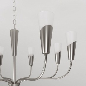Подвесная люстра Eurosvet Rhyton 60167/8 никель в Чебаркуле - chebarkul.ok-mebel.com | фото 8
