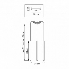 Подвесная люстра Lightstar Tubo L3T747437 в Чебаркуле - chebarkul.ok-mebel.com | фото 3