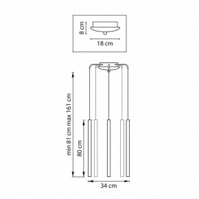 Подвесная люстра Lightstar Tubo L5T747433 в Чебаркуле - chebarkul.ok-mebel.com | фото 3