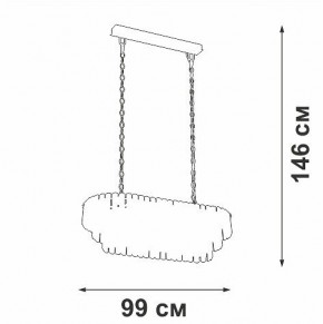 Подвесная люстра Vitaluce V5353 V5353-8/19 в Чебаркуле - chebarkul.ok-mebel.com | фото 4