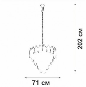 Подвесная люстра Vitaluce V58120 V58120-8/17 в Чебаркуле - chebarkul.ok-mebel.com | фото 2