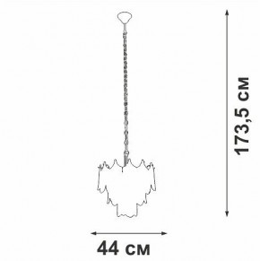 Подвесная люстра Vitaluce V58120 V58120-8/5 в Чебаркуле - chebarkul.ok-mebel.com | фото 3