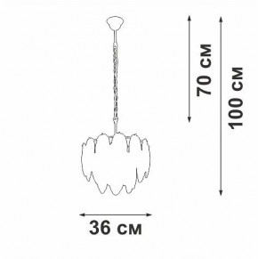 Подвесная люстра Vitaluce V5887 V5887-8/4 в Чебаркуле - chebarkul.ok-mebel.com | фото 4