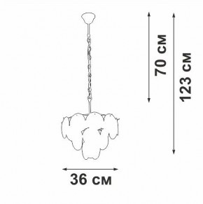 Подвесная люстра Vitaluce V5888 V5888-8/7 в Чебаркуле - chebarkul.ok-mebel.com | фото 3