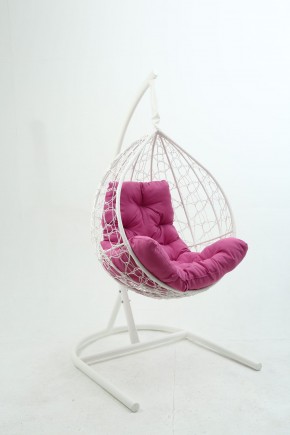Подвесное кресло Бароло (белый/розовый) в Чебаркуле - chebarkul.ok-mebel.com | фото
