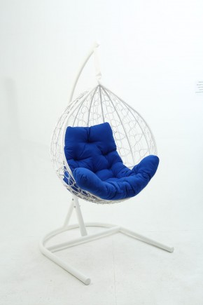 Подвесное кресло Бароло (белый/синий) в Чебаркуле - chebarkul.ok-mebel.com | фото