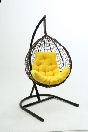 Подвесное кресло Бароло (коричневый/желтый) в Чебаркуле - chebarkul.ok-mebel.com | фото