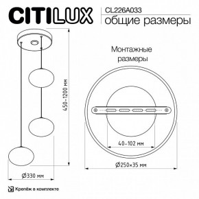 Подвесной светильник Citilux Atman Smart CL226A033 в Чебаркуле - chebarkul.ok-mebel.com | фото 10
