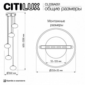 Подвесной светильник Citilux Atman Smart CL226A051 в Чебаркуле - chebarkul.ok-mebel.com | фото 10