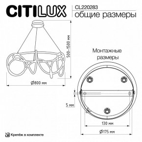 Подвесной светильник Citilux PYTHON CL220283 в Чебаркуле - chebarkul.ok-mebel.com | фото 8