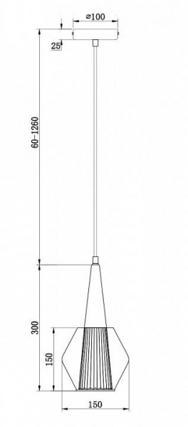 Подвесной светильник Freya Copita FR8008PL-01GB в Чебаркуле - chebarkul.ok-mebel.com | фото 1