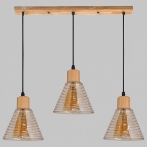 Подвесной светильник Imex MD.5870 MD.5870-3-P-WOOD+BK в Чебаркуле - chebarkul.ok-mebel.com | фото 1