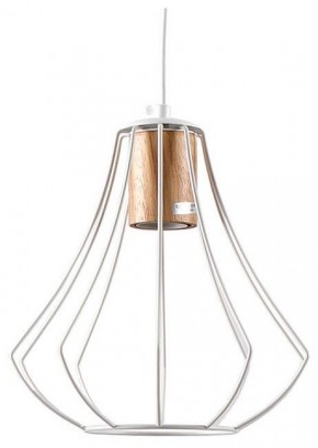 Подвесной светильник Imex MD.9052 MD.9052-1-P-WH+WOOD в Чебаркуле - chebarkul.ok-mebel.com | фото