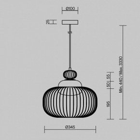 Подвесной светильник Maytoni Levitation MOD376PL-01G в Чебаркуле - chebarkul.ok-mebel.com | фото 5