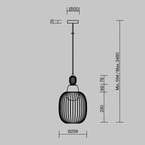 Подвесной светильник Maytoni Levitation MOD376PL-01G1 в Чебаркуле - chebarkul.ok-mebel.com | фото 5