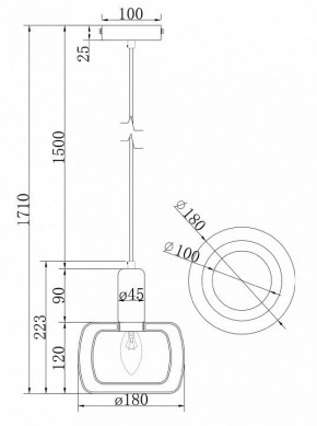 Подвесной светильник Maytoni Vision MOD411PL-01G в Чебаркуле - chebarkul.ok-mebel.com | фото 7