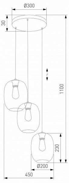 Подвесной светильник TK Lighting Elio 5973 Elio в Чебаркуле - chebarkul.ok-mebel.com | фото 3