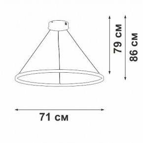 Подвесной светильник Vitaluce V2516 V2516-8/1S в Чебаркуле - chebarkul.ok-mebel.com | фото 3