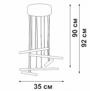 Подвесной светильник Vitaluce V3046 V3046-1/5S в Чебаркуле - chebarkul.ok-mebel.com | фото 5