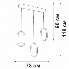 Подвесной светильник Vitaluce V3049 V3049-0/3S в Чебаркуле - chebarkul.ok-mebel.com | фото 4