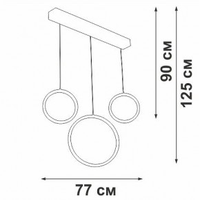Подвесной светильник Vitaluce V3050 V3050-0/3S в Чебаркуле - chebarkul.ok-mebel.com | фото 5