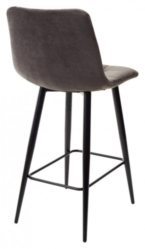 Полубарный стул CHILLI-QB графит #14, велюр / черный каркас (H=66cm) М-City в Чебаркуле - chebarkul.ok-mebel.com | фото 4