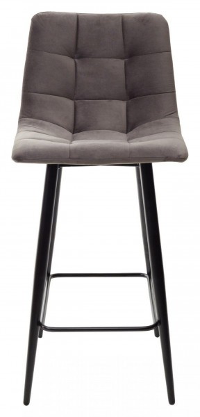 Полубарный стул CHILLI-QB графит #14, велюр / черный каркас (H=66cm) М-City в Чебаркуле - chebarkul.ok-mebel.com | фото 5