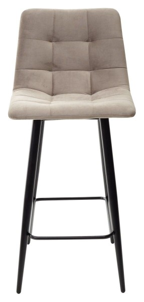 Полубарный стул CHILLI-QB латте #25, велюр / черный каркас (H=66cm) М-City в Чебаркуле - chebarkul.ok-mebel.com | фото 1