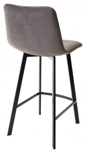 Полубарный стул CHILLI-QB SQUARE графит #14, велюр / черный каркас (H=66cm) М-City в Чебаркуле - chebarkul.ok-mebel.com | фото 3