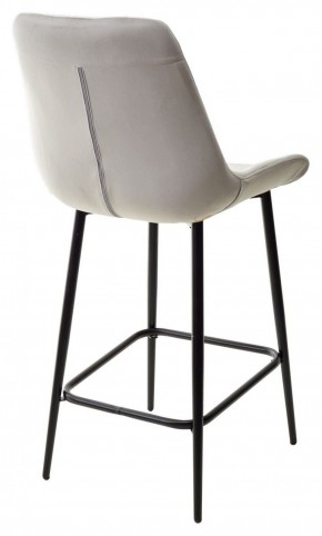 Полубарный стул ХОФМАН, цвет H-09 Светло-серый, велюр / черный каркас H=63cm М-City в Чебаркуле - chebarkul.ok-mebel.com | фото 6