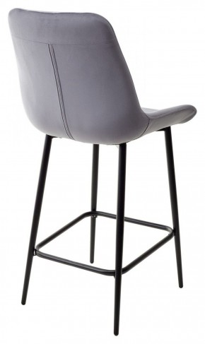 Полубарный стул ХОФМАН, цвет H-14 Серый, велюр / черный каркас H=63cm М-City в Чебаркуле - chebarkul.ok-mebel.com | фото 5