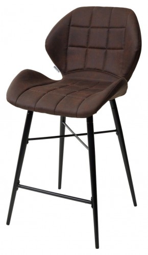 Полубарный стул MARCEL COWBOY-#800 темно-коричневый (H=65cm), ткань микрофибра М-City в Чебаркуле - chebarkul.ok-mebel.com | фото