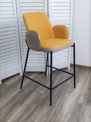 Полубарный стул NYX (H=65cm) VF106 желтый / VF120 серый М-City в Чебаркуле - chebarkul.ok-mebel.com | фото