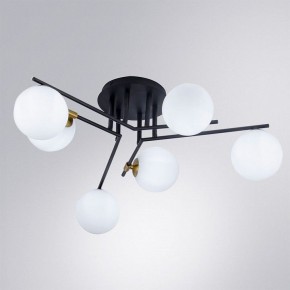 Потолочная люстра Arte Lamp Gemini A2243PL-6BK в Чебаркуле - chebarkul.ok-mebel.com | фото 2