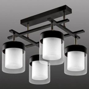 Потолочная люстра Imex MD.06593 MD.06593-4-S-BK+AB в Чебаркуле - chebarkul.ok-mebel.com | фото