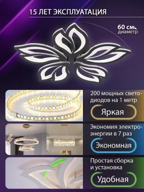 Потолочная люстра Natali Kovaltseva FORTUNA LED LAMPS 81107/5C в Чебаркуле - chebarkul.ok-mebel.com | фото 5