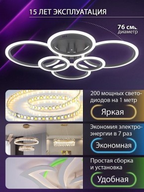 Потолочная люстра Natali Kovaltseva HOME LED LAMPS 81440 в Чебаркуле - chebarkul.ok-mebel.com | фото 5