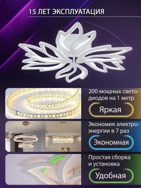 Потолочная люстра Natali Kovaltseva RIF LED LAMPS 81118/5C в Чебаркуле - chebarkul.ok-mebel.com | фото 5