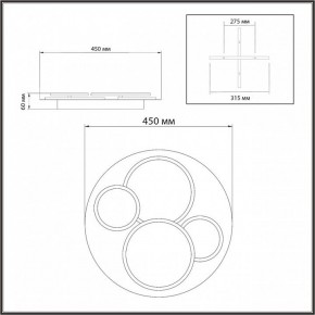 Потолочная люстра Sonex Pine 7734/60L в Чебаркуле - chebarkul.ok-mebel.com | фото 9